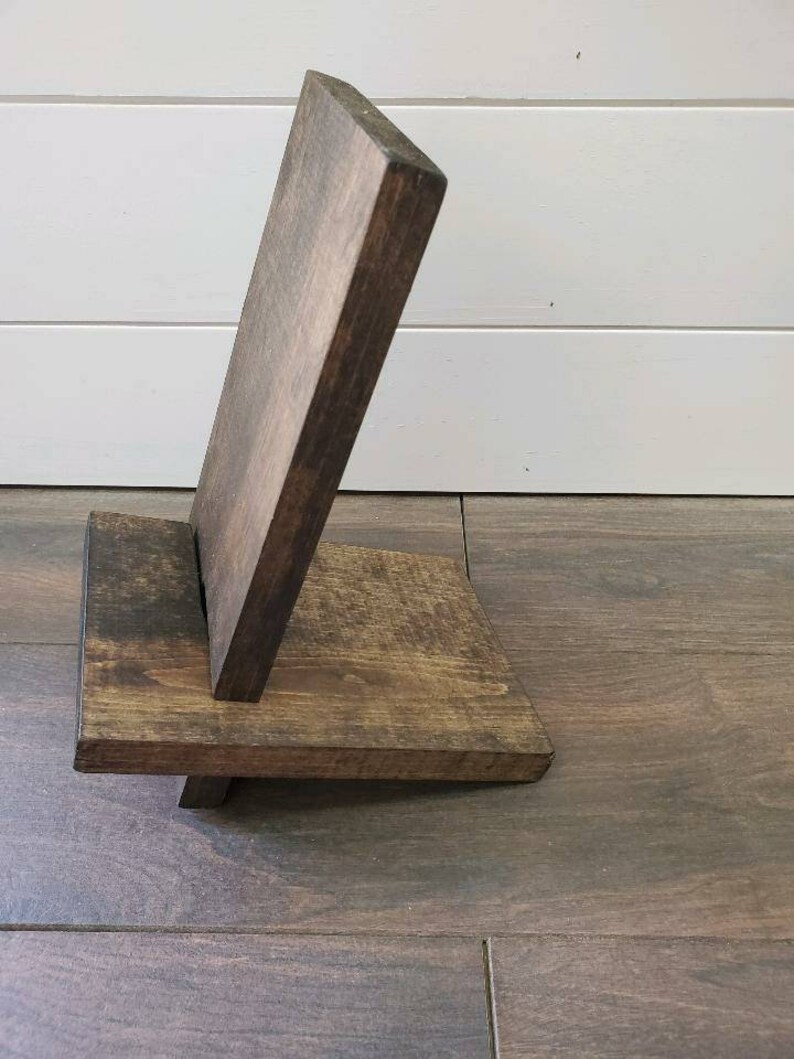 Collapsible Cookbook Stand Rustic Cookbook Holder Etsy