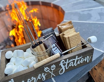 3D Smores station box - Smores box - Camping station - Smores Bar - Smores - Camping food box - Outdoor Food Tray