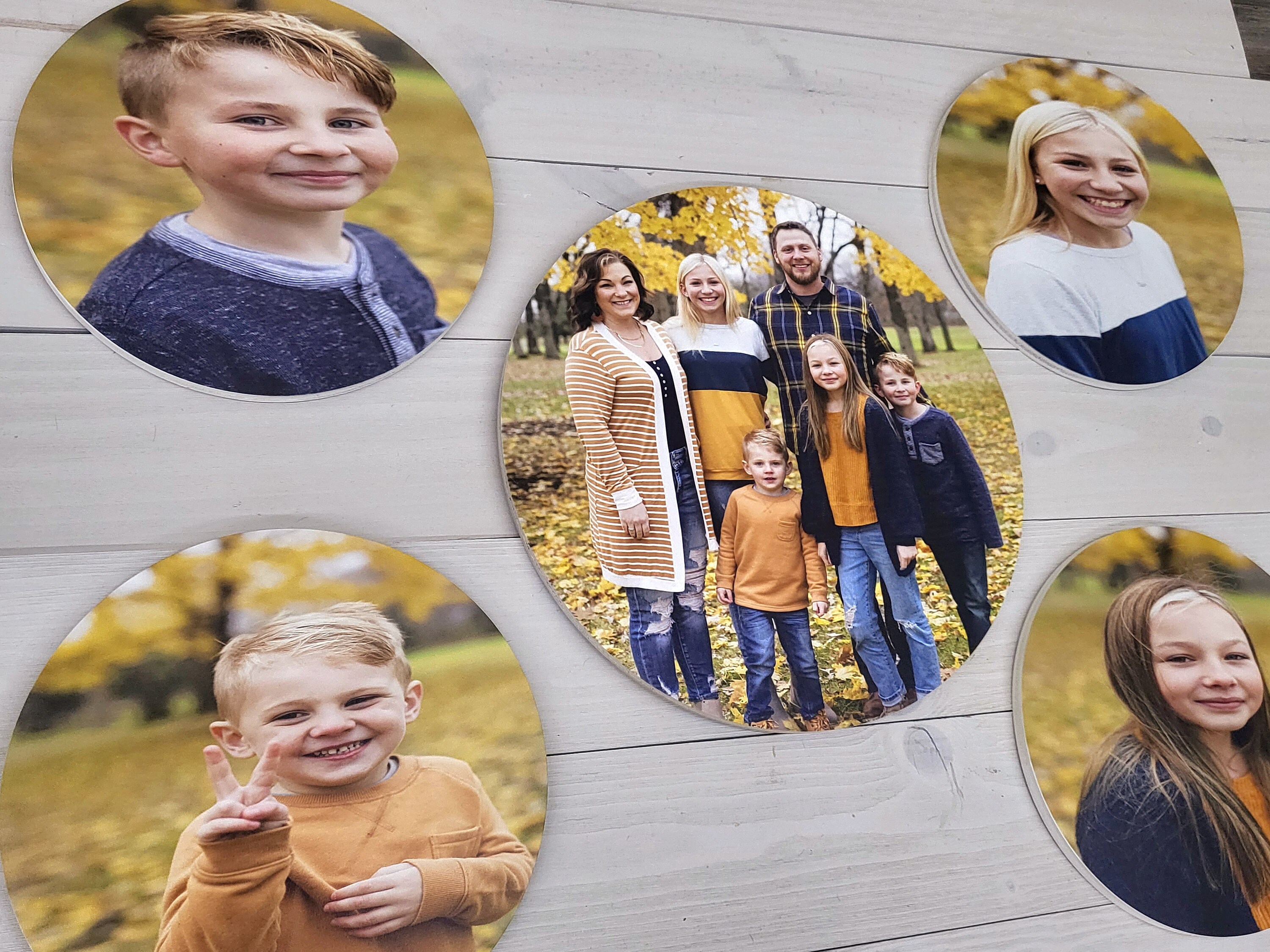 Custom Wood Photo Round Picture Printed on Wood Picture or - Etsy