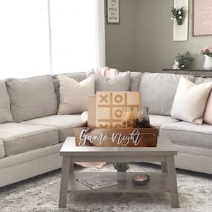 3D Game Night Box - Spiel Aufbewahrungsbox - Geschenkbox - Familiennacht - Spiele - Camping Essensbox - Outdoor Essenstablett - Geschenk für Kinder