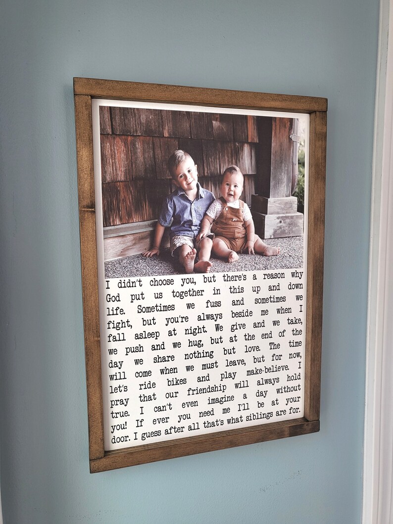 Sibling Poem Sign, Siblings Poem, Shared Room Decor, Kids, Kids Wall ...