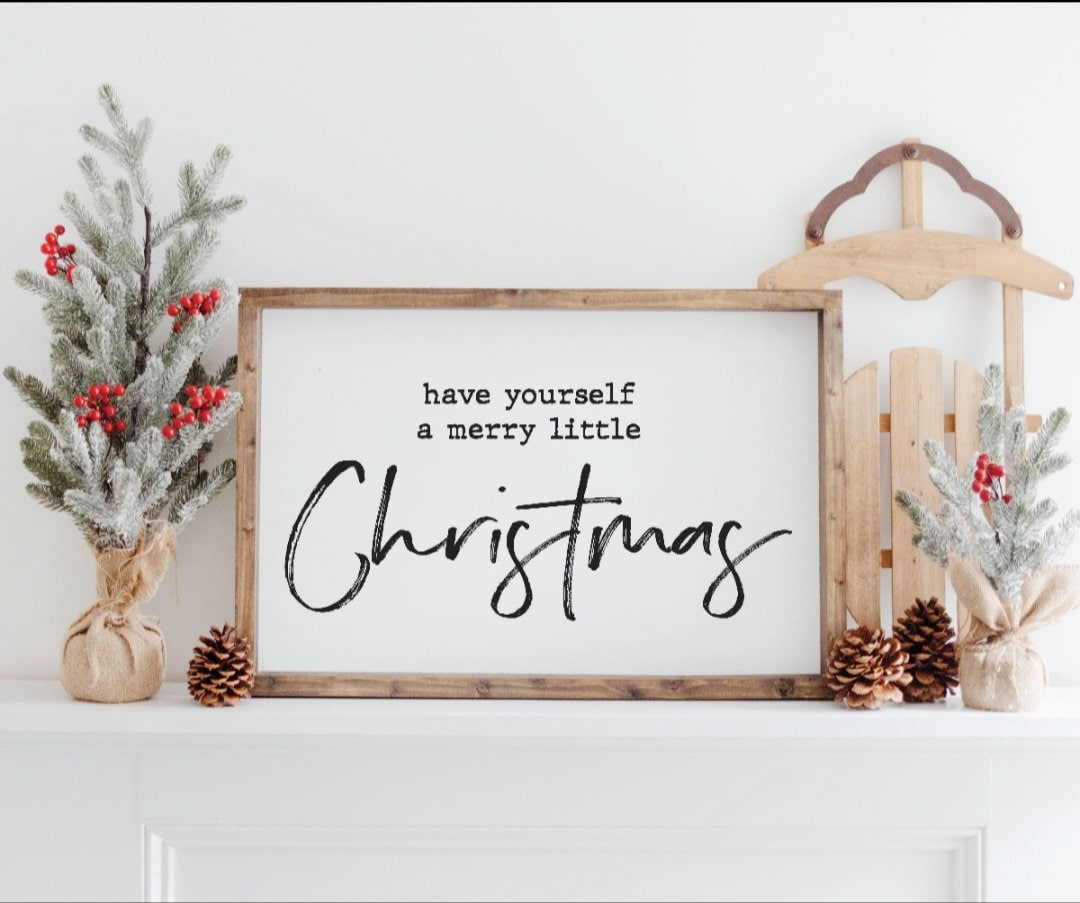 Have Yourself a Merry Little Christmas Sign the Stockings - Etsy