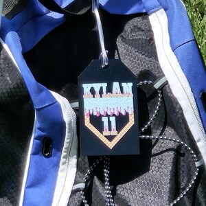 Personalisierter Baseball Taschenanhänger, Schlüsselbund Geschenk für Jungen, Benutzerdefinierte Baseball Anhänger, personalisierter Namensanhänger für Rucksack, Baseball Schlüsselbund