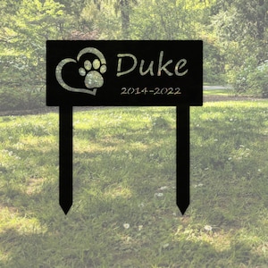 Personalized Pet Garden Stake, Pet Loss Gifts, Dog Garden Décor, memorial garden stake, custom dog memorial