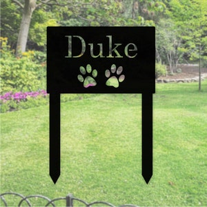 Personalized Pet Garden Stake, Pet Loss Gifts, Dog Garden Décor, memorial garden stake, custom dog memorial