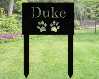 Personalized Pet Garden Stake, Pet Loss Gifts, Dog Garden Décor, memorial garden stake, custom dog memorial