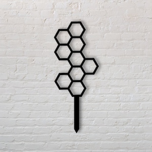 Honeycomb Plant Trellis, metal plant support, 12 inch, plant accessory