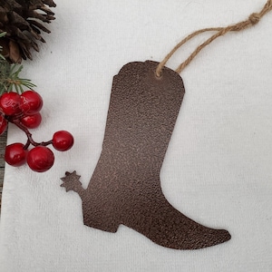 Christmas Tree Ornament, Western Christmas tree ornament, cowgirl boot decor