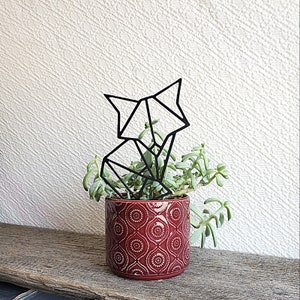 Kamerplanten Trellis, schattig vos trellis, metalen plant ondersteuning, kamerplant ondersteuning
