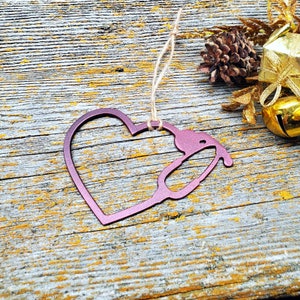 Stethoscope Christmas Tree Ornament, Christmas Ornaments for Nurses, Stethoscope Ornament