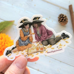 Forever Fall Sticker ~ Fall Witch Sticker, Lesbian Witch Sticker, Lesbian Vinyl Sticker, Queer Witch Sticker, Gay Witch Sticker, Witch Art
