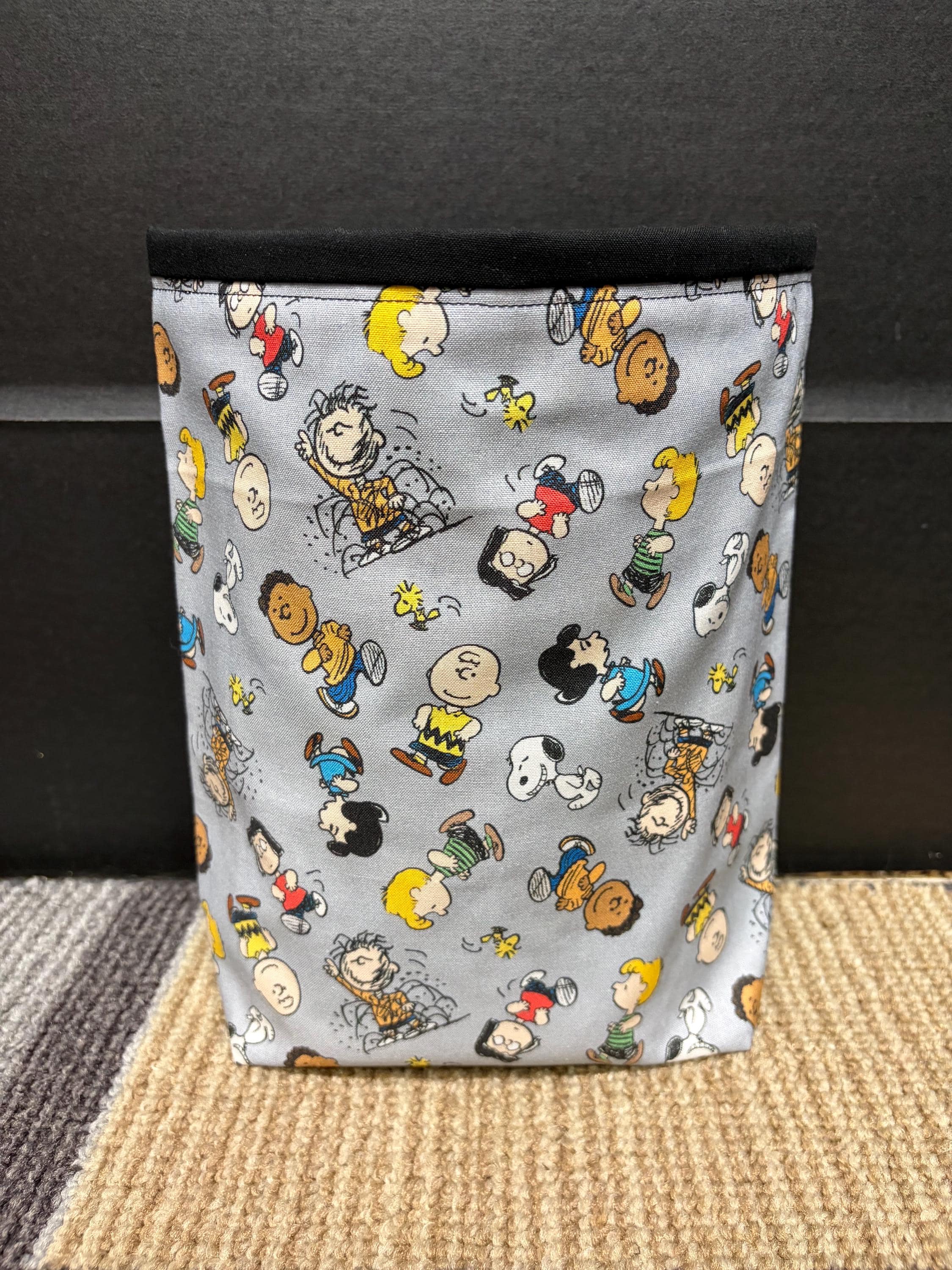 Peanuts Trash Can - Etsy