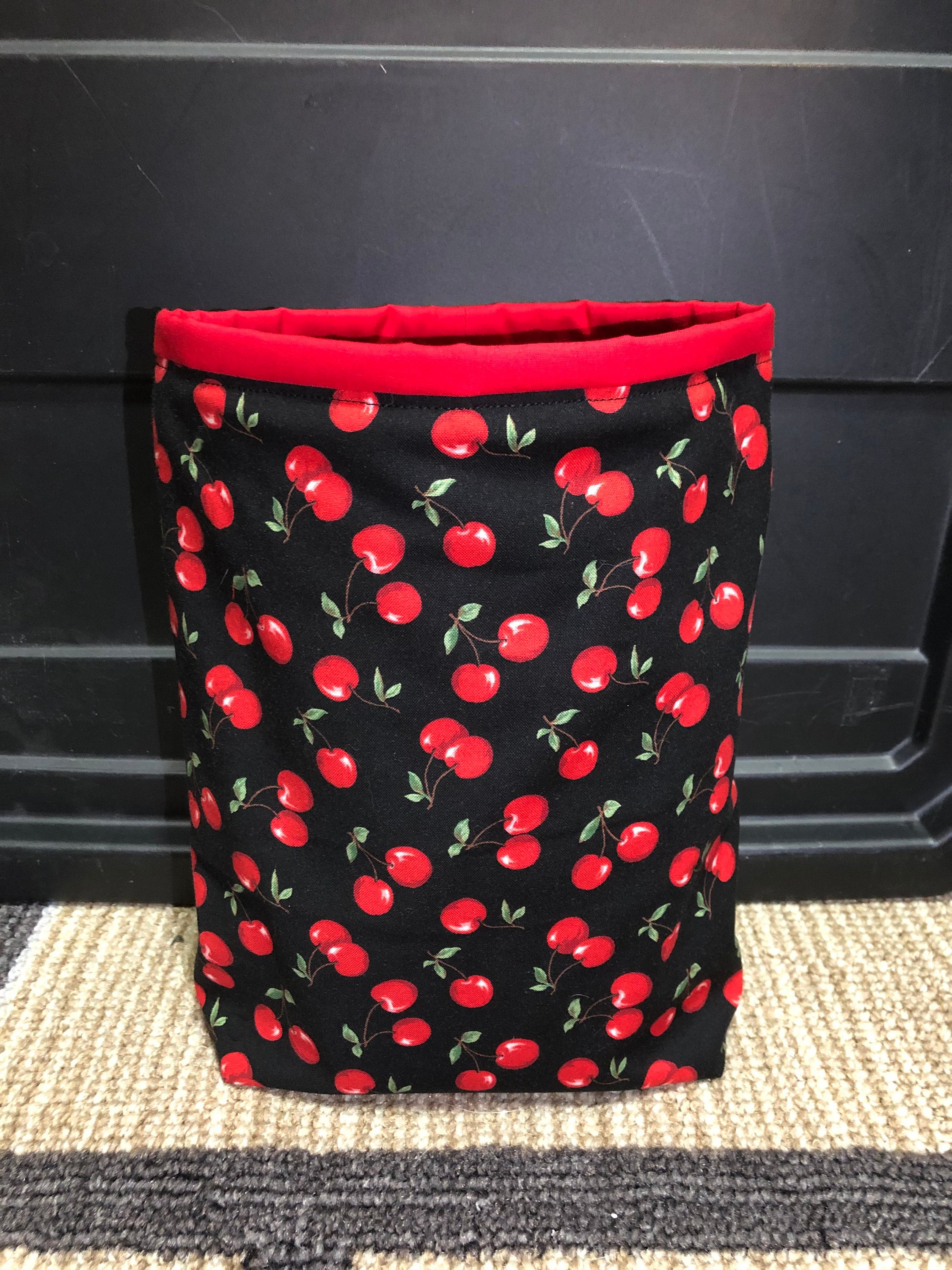 Cherries - Fabric Trash Bag