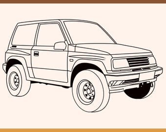 SUZUKI VITARA svg download suzuki 4x4 dxf 4wd vitara suzuki laser file suzuki vitara cut file vitara vector suzuki png suzuki clipart vitara