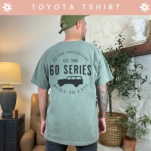 Vintage toyota tshirt for women and men soft cotton 4x4 shirt fj60 land cruiser gift for her land cruiser gift mum classic 4x4 retro vibe