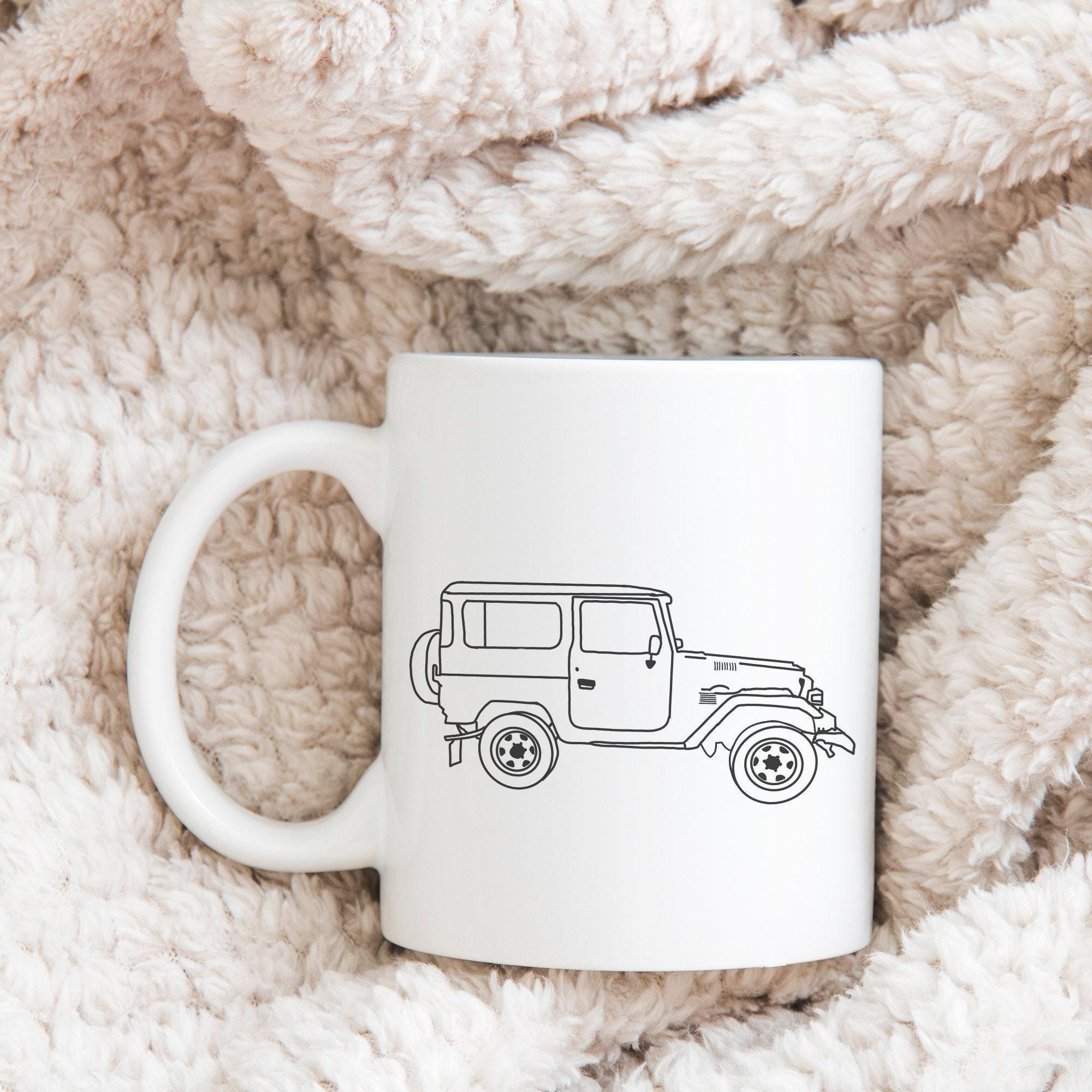 Toyota 40 Series Land Cruiser Cut File FJ40 Outline Vintage 4x4 Truck ...