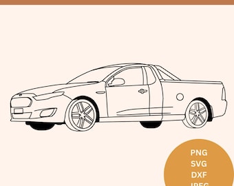 FG ford falcon svg ford falcon ute png fg falcon ute falcon fg dxf fg ford falcon laser file ford svg file ford falcon line art ford drawing