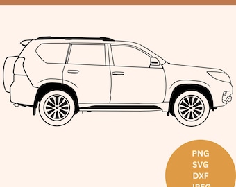 Toyota Prado svg prado wagon png land cruiser prado laser file prado land cruiser download prado vector land cruiser vector LC prado