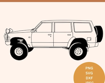 GQ Nissan Patrol SVG gq png download nissan patrol dxf gq SVG file instant download gq patrol vector graphic gq clipart printable patrol
