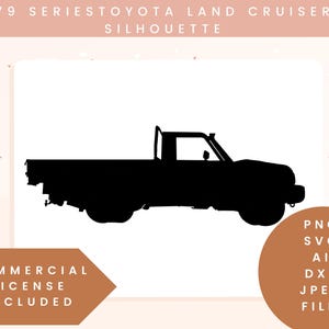 79 series Toyota Land Cruiser outline single cab ute Land Cruiser 79 Series Outline Design Toyota 79 Series Pickup Truck vector Truck Laser