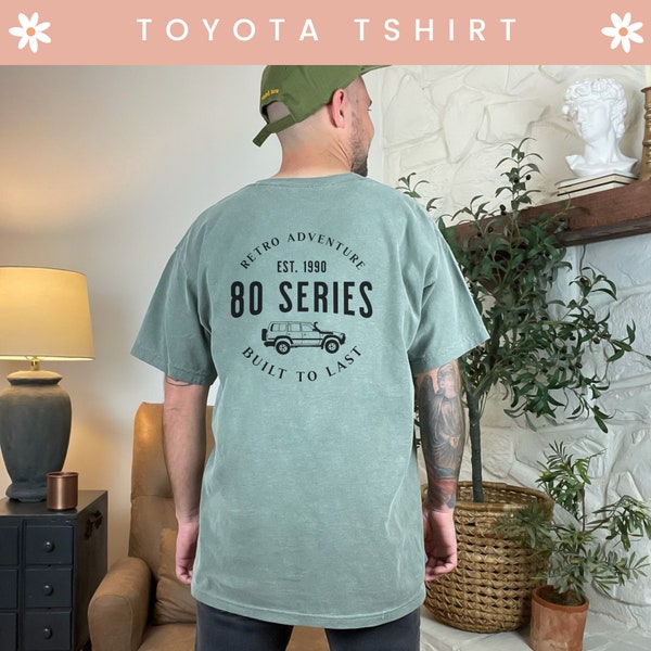 80 series land cruiser tshirt unisex toyota shirt Toyota Land Cruiser 80 gift for dad FJ80 crewneck 80 Series LC toyota lover gift toyota 80