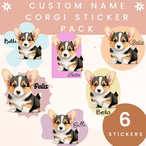 Custom Corgi Sticker Personalised Corgi decals corgi owner gift for corgi mum dog lover gift corgi dad customised corgi vinyl decal corgi