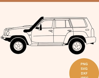 GU Nissan Patrol SVG gu png download nissan patrol dxf gu SVG file instant download gu patrol vector graphic gu clipart printable patrol