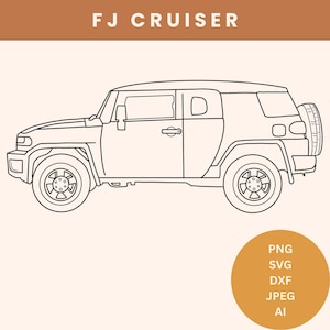 FJ cruiser svg FJ cruiser toyota png land cruiser FJ cruiser vector toyota dxf file fj cruiser laser file printable fj cruiser hand drawing