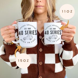 FJ40 mug toyota mug 40 series mug land cruiser mug 40 series gift FJ40 gift land cruiser gift toyota gift fathers day gift car mug for dad