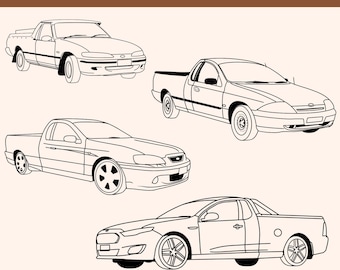 Ford Falcon SVG bundle ford falcon laser files for ford PNG falcon DXF ford falcon ute Au falcon Bf falcon Xh ford falcon Fg falcon ford
