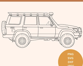 76 series land cruiser svg 76 series png land cruiser 76 vector toyota 76 series dxf file 76 series laser file printable 76 series drawing
