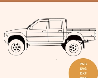 Toyota Tacoma svg toyota hilux png dual cab hilux dxf dual cab tacoma laser file toyota cut file hilux laser file for toyota crafts svg file