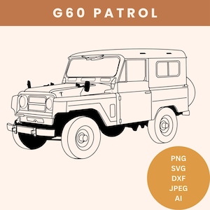 G60 Nissan Patrol SVG vintage patrol png download nissan patrol g60 dxf old nissan patrol instant download g60 patrol vector graphic