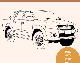 Hilux svg 2004 toyota hilux png toyota cut file hilux laser file hilux dxf file toyota hilux 2004 svg