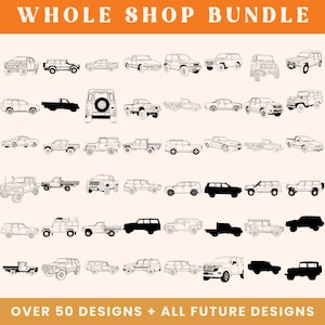 Offroad Vehicle SVG bundle 4x4 designs land cruiser svg nissan patrol cut file land rover laser file Offroad vehicle DXF vehicle clipart