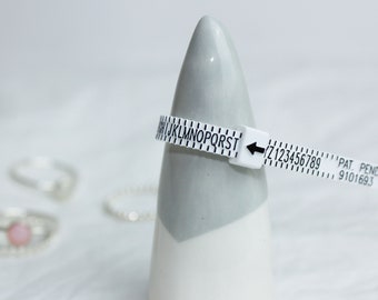Plastic Ring Sizer, UK Ring Size, Reusable ring sizer