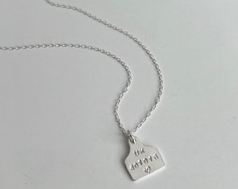 Personalised Silver Tag Necklace