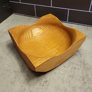 Hand Turned Oak Bowl Tray