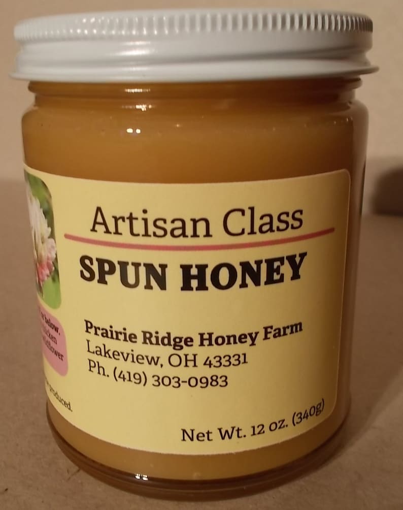 Ohio Natural Spun Honey 12 Oz. Jar creamed Whipped Etsy