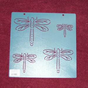 Set of Four Dragonfly Block Quilt Stencils (SCL410)