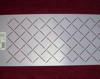 1 x 2 Diamond Grid Quilting Stencil 255