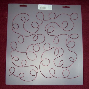 11" Loop Background Quilt Stencil (QC# 1091)