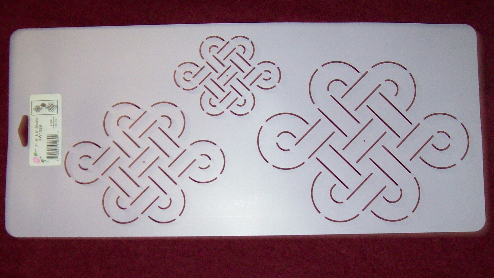 4 6 & 8 Celtic Blocks Quilt Stencil W1039 Etsy
