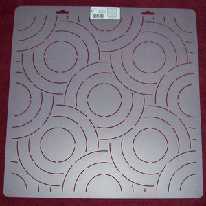 16" Modern Circles Stipple Quilt Stencil (QC# PC502)