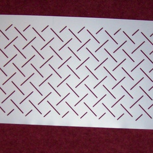 3/4" Crosshatch Quilt Stencil Stipple (QC# W1626)