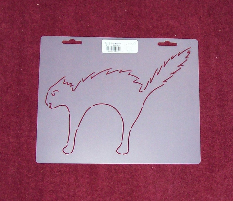 Plantilla de edredón scaredy cat de 9" x 7" (QC# EL110)
