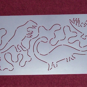 6" Dave's Dinosaurs Border Quilt Stencil (QC# UDH403)