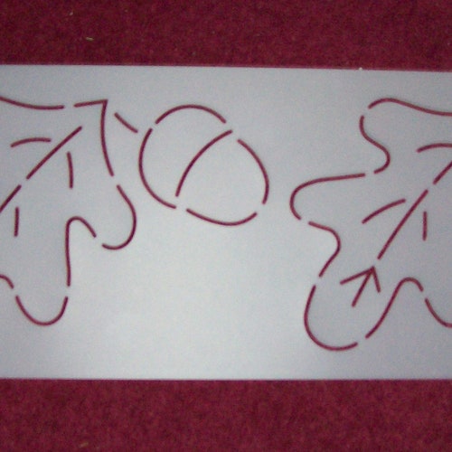 4 Oak Leaf & Acorns Border Quilt Stencil QC MB184 Etsy