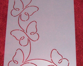 3.5" Butterfly Border & Corner Quilt Stencil (QC# RB44)