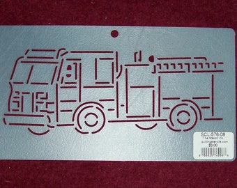 Fire Truck Stencil - Etsy